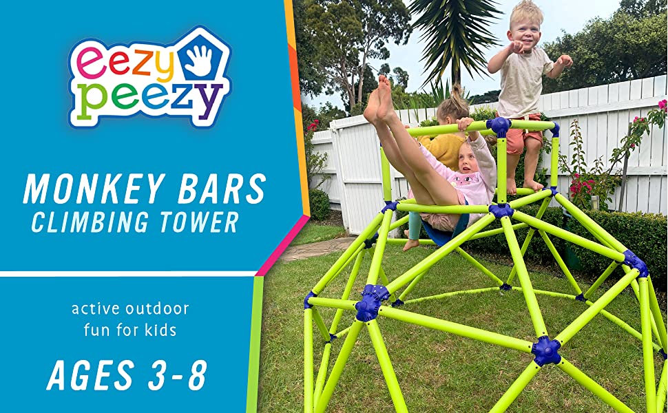 monkey bars climbing tower for ages 3-8